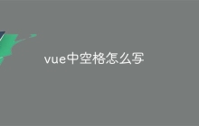 vue中空格怎么写