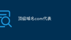 トップレベルドメイン名com代表