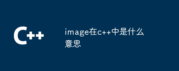 image在c++中是什么意思