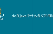 do在java中什么含义和用法