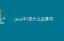 java中!是什么运算符