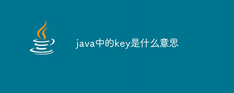 Javaでキーは何を意味しますか