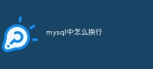 mysqlで行を折り返す方法