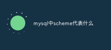 What does scheme represent in mysql?