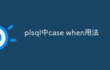 plsql中case when用法