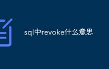 sql中revoke什么意思
