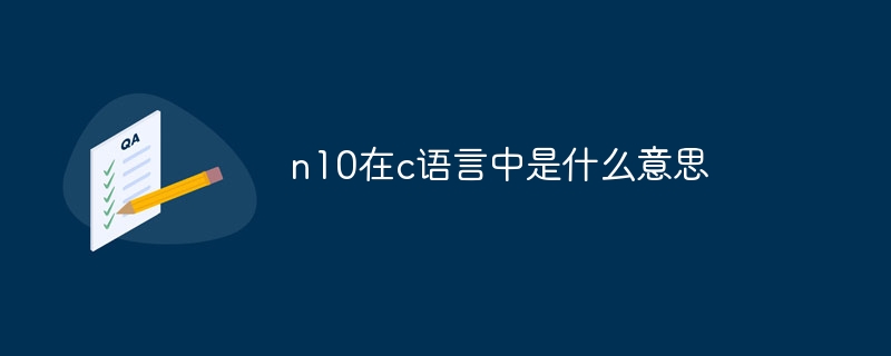 n10在c语言中是什么意思