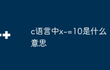 c语言中x-=10是什么意思