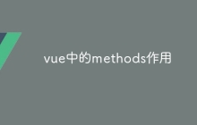 vue中的methods作用