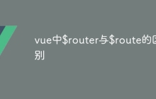 vue中$router与$route的区别