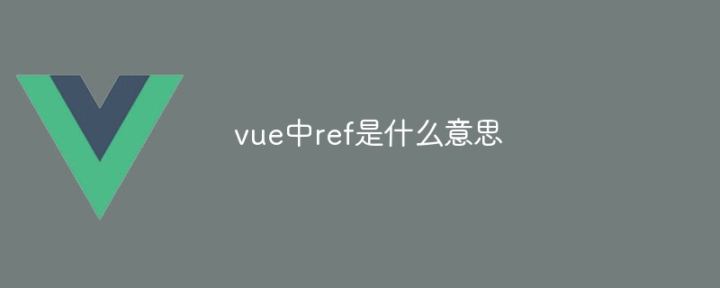 vue中ref是什么意思