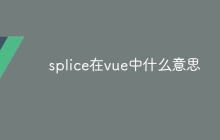 splice在vue中什么意思