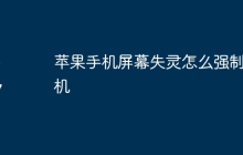 苹果手机屏幕失灵怎么强制关机