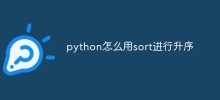 python怎麼用sort進行升序