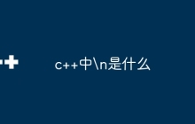 c++中\n是什么