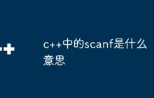 c++中的scanf是什么意思