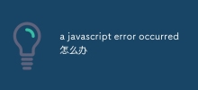 a javascript error occurred怎麼辦