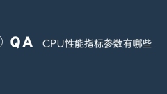 What are the CPU performance index parameters?