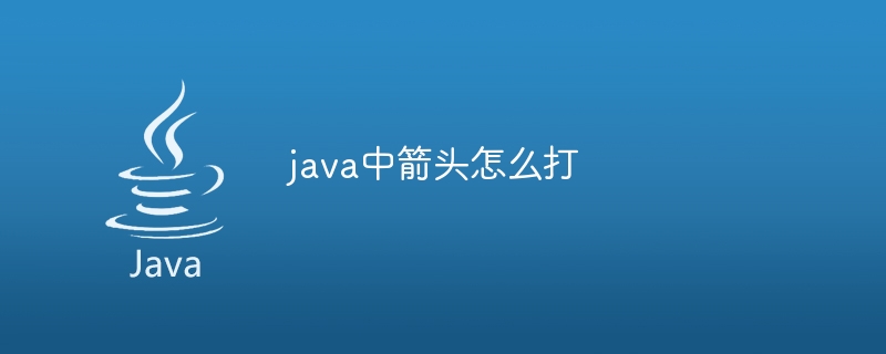 Javaで矢印を入力する方法