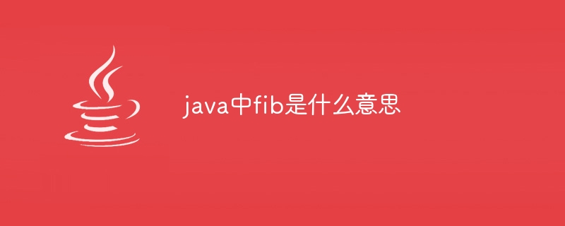 Que signifie fib en Java ?