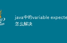 java中的variable expected怎么解决