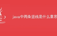 java中两条竖线是什么意思