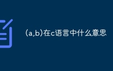 (a,b)在c语言中什么意思