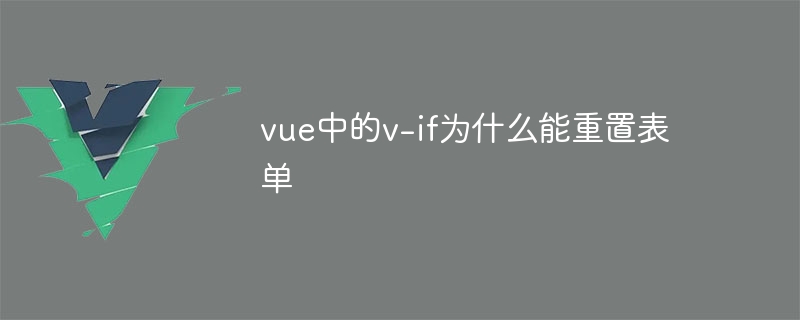 vue中的v-if为什么能重置表单