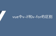 vue中v-if和v-for的区别