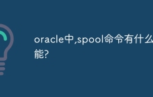 oracle中,spool命令有什么功能?