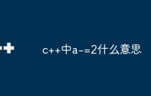 c++中a-=2什么意思