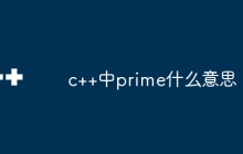 c++中prime什么意思