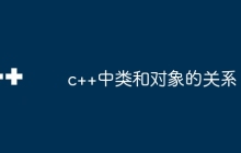 c++中类和对象的关系