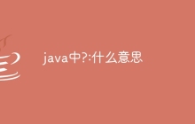 java中?:什么意思