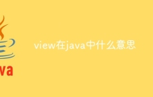 view在java中什么意思