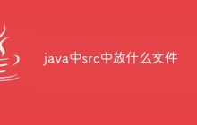 java中src中放什么文件
