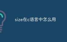 size在c语言中怎么用