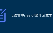 c语言中size of是什么意思