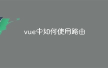 vue中如何使用路由
