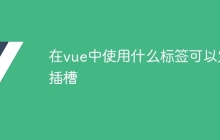 在vue中使用什么标签可以定插槽