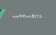 vue中的vm是什么