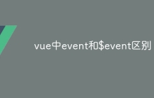 vue中event和$event区别