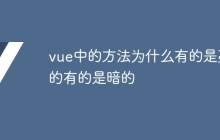 vue中的方法为什么有的是亮的有的是暗的
