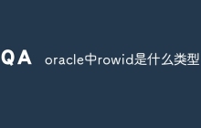 oracle中rowid是什么类型