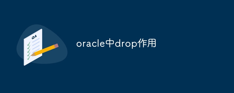 Supprimer la fonction dans Oracle