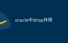 oracle中drop作用