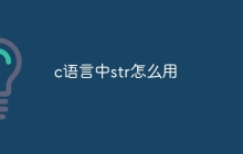 c语言中str怎么用