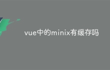 vue中的minix有缓存吗