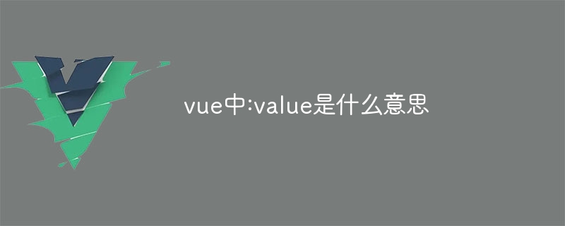 vue中:value是什麼意思