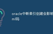 oracle中断索引创建会影响dml吗